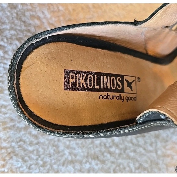 Pikolinos Sandals Heels Womens EU 40 Java Black Brown Leather Gladiator Casual - Picture 7 of 16